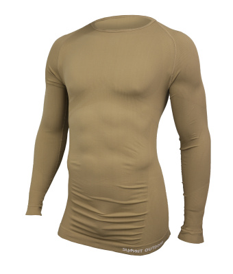 TEE-SHIRT TECHNICAL LINE MANCHES LONGUES  TAN