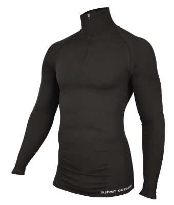 TS COL ZIPPÉ TECHNICAL LINE NOIR