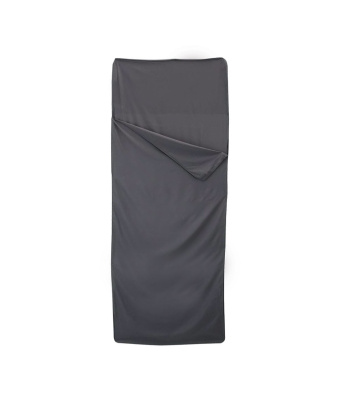 DRAP EN SOIE POUR SAC DE COUCHAGE - NOIR