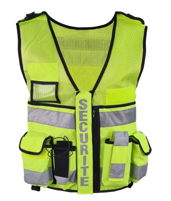 CHASUBLE SECURITE JAUNE